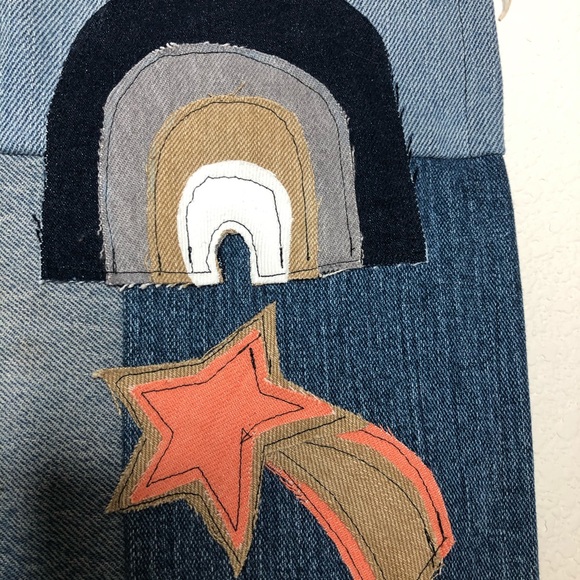 SOLD | RE/DESIGNED | 💫 Reclaimed Denim Flag - Picture 4 of 4